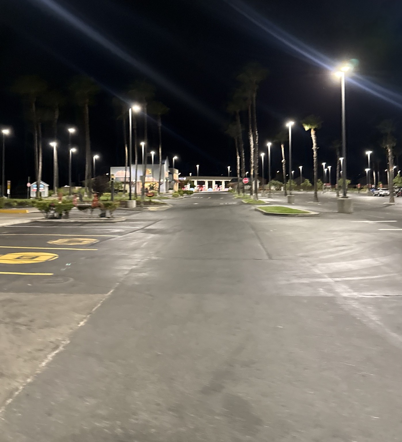 Commercial parking lot sweeping