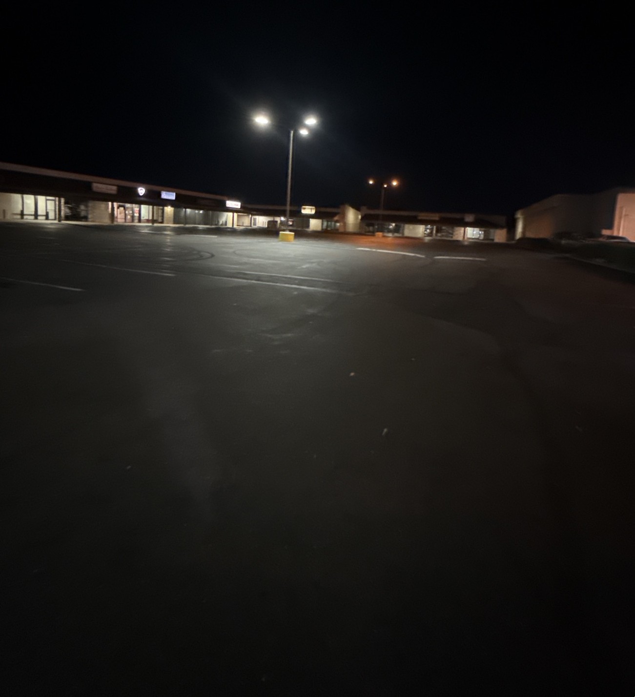 Professional parking lot sweeping